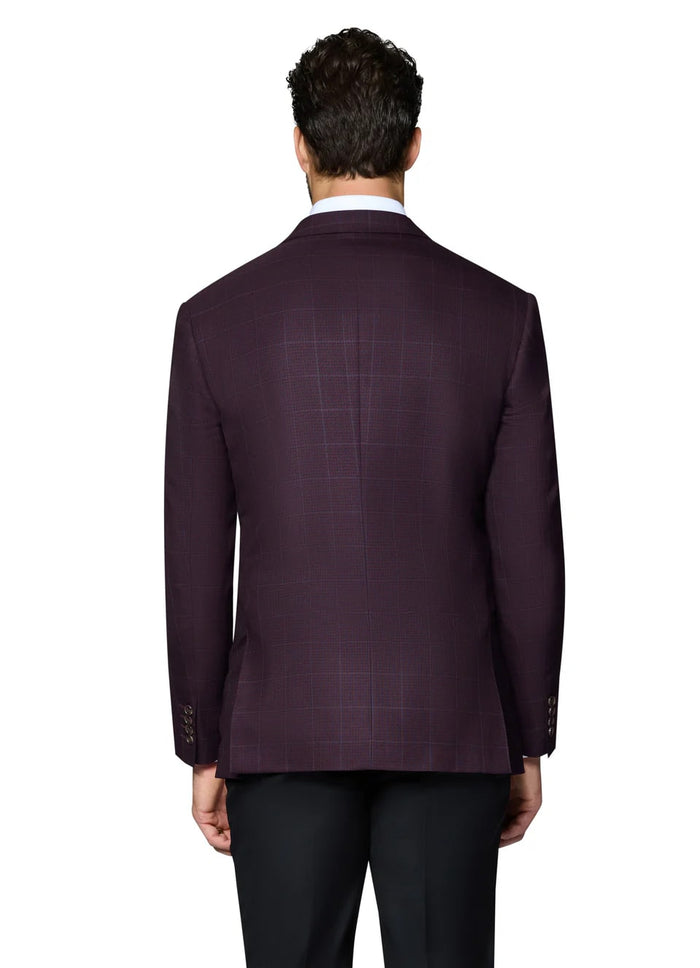 Egg Plant Modern Fit Wool Sport Coat