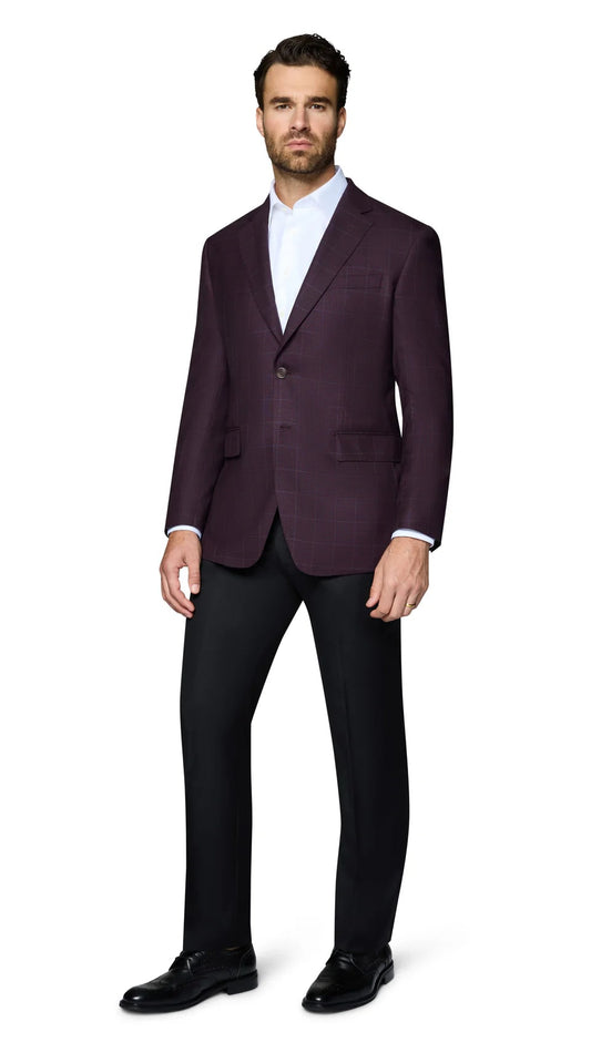 Egg Plant Modern Fit Wool Sport Coat