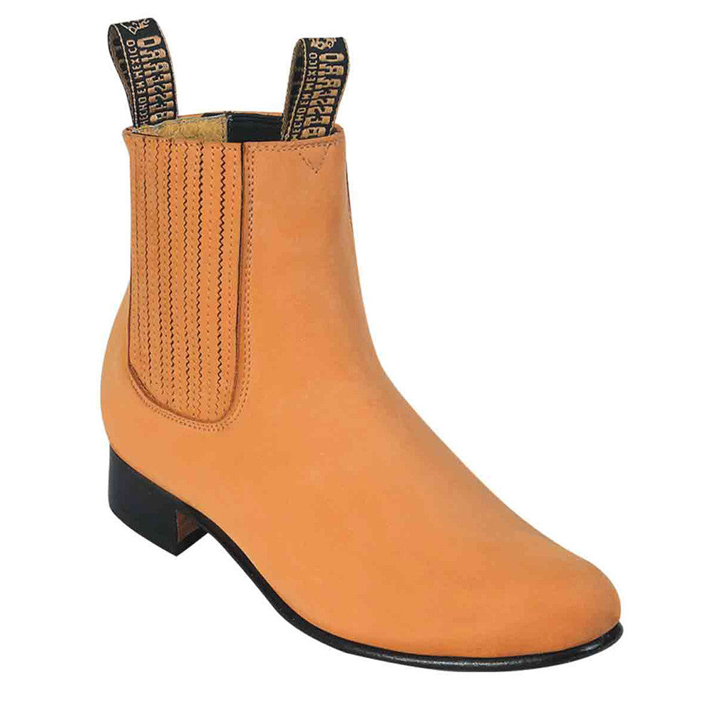 Nubuck Honey Charros Boots - Honey