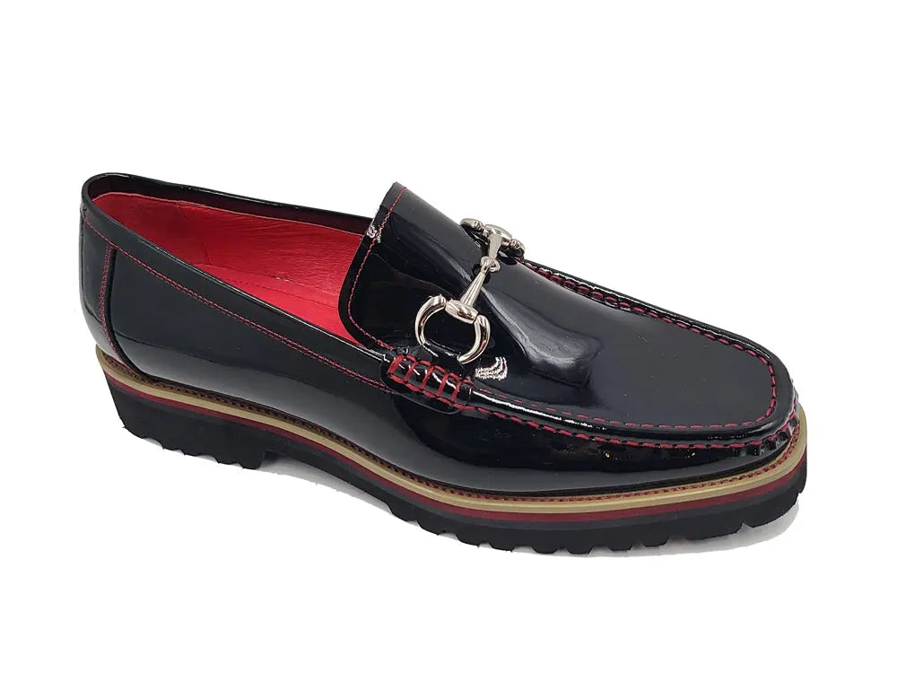 Elegant Patent Leather Horse Bit Loafer - 7.5