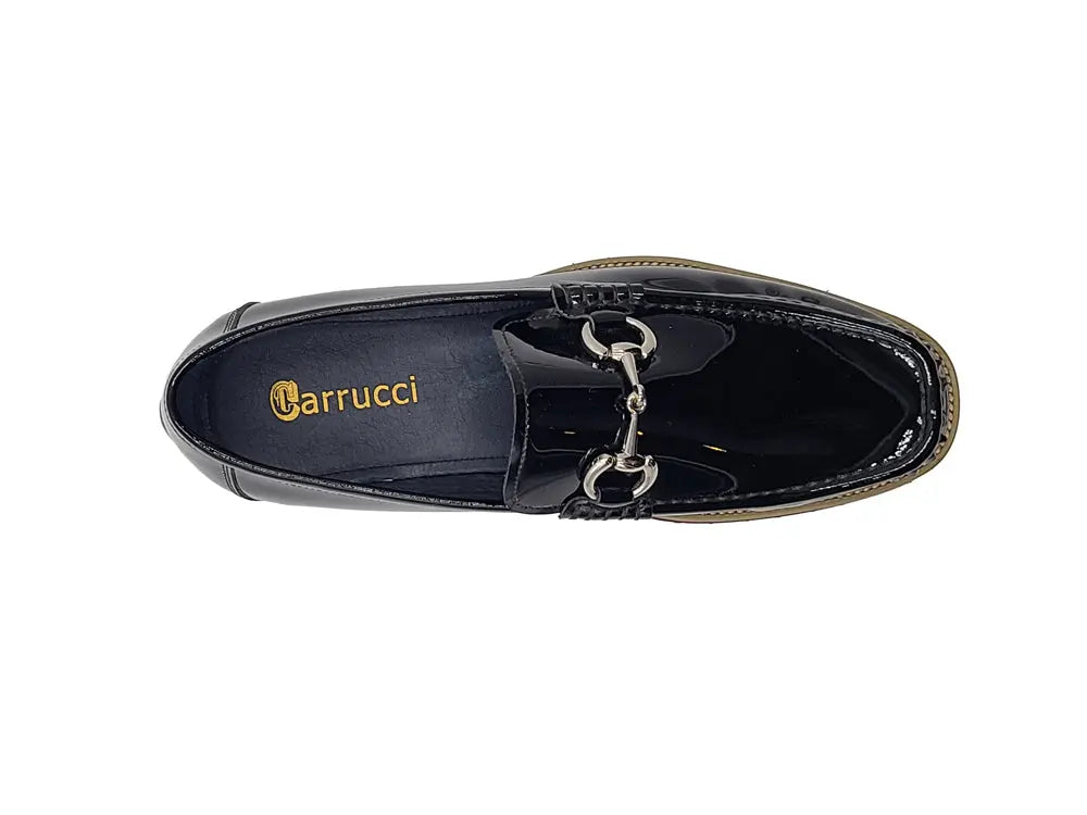 Carrucci Horse Bit Loafer in Lug Sole - 8