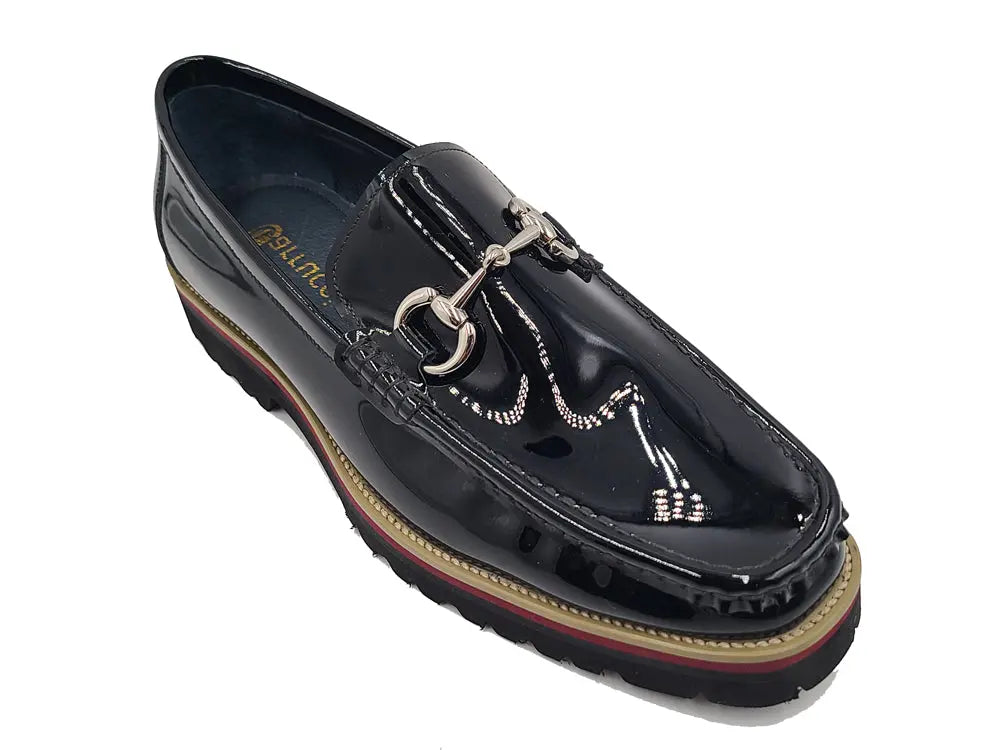 Carrucci Horse Bit Loafer in Lug Sole - 8