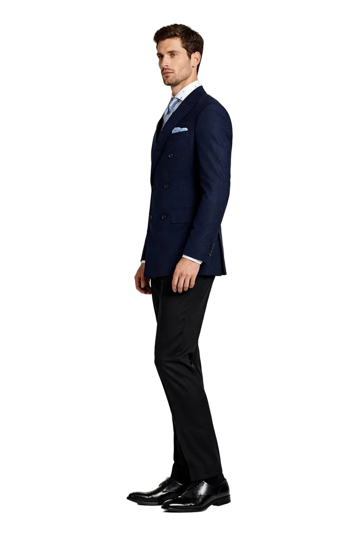 Double Breasted Navy Blazer - Big And Tall Sport Coat