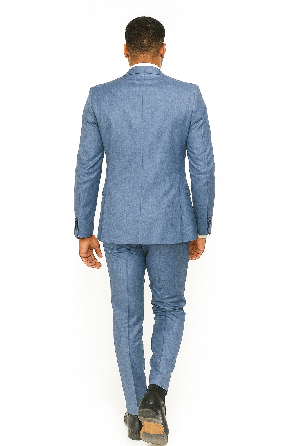 Dusty Blue Groomsmen Suits - Dusty Blue Suits - Mens Suits suit - 38 Regular - 32 Waist
