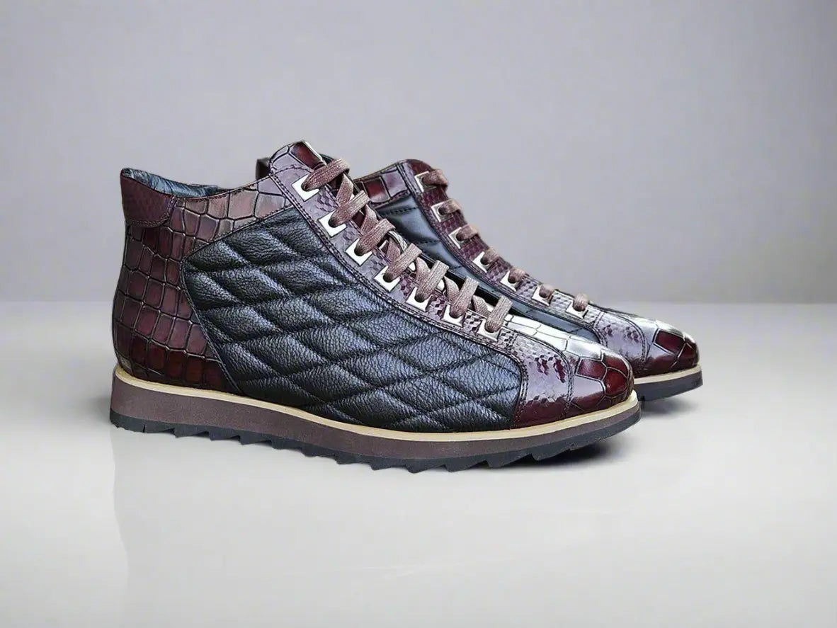 Carrucci Embossed Alligator High Top - 10.5