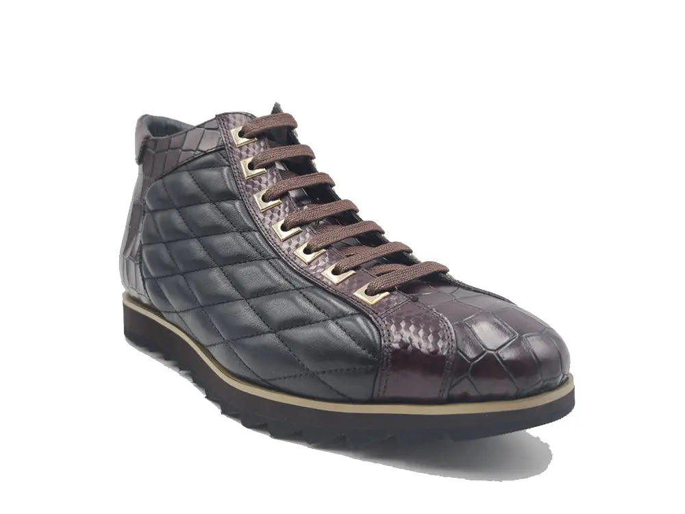 Carrucci Embossed Alligator High Top - 10.5