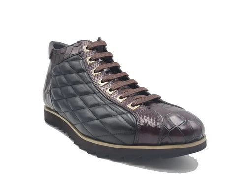 Carrucci Embossed Alligator High Top