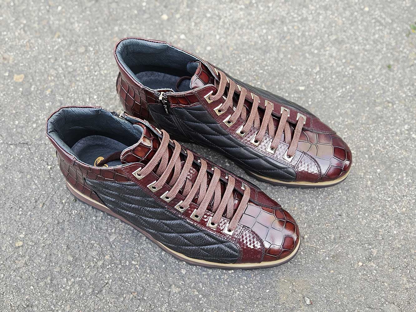 Carrucci Embossed Alligator High Top - 10.5