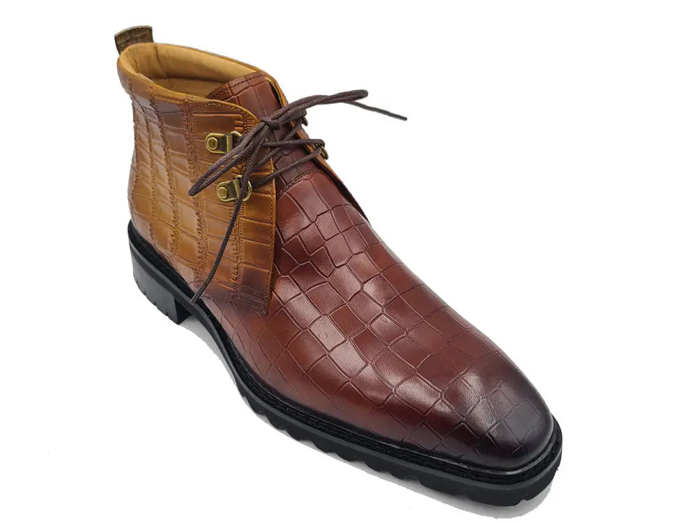 Carrucci Embossed Chukka Boot Lug Sole - 9.5