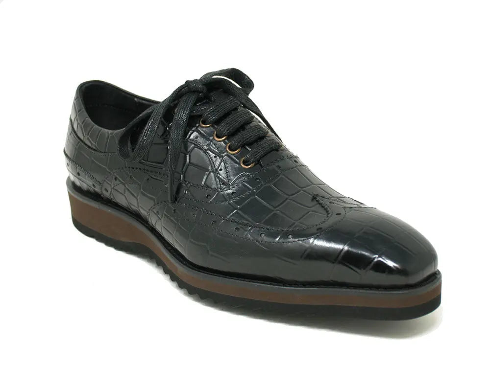 Embossed Leather Patina Oxford - 7.5