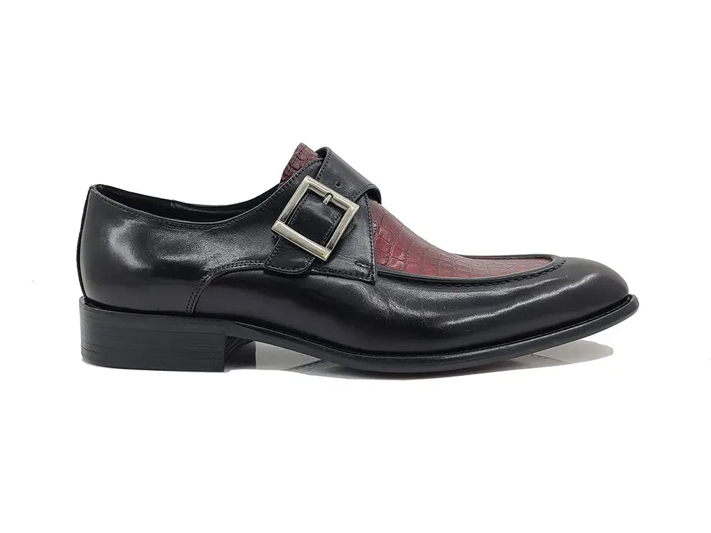 Carrucci Alligator Embossed Leather Derby - 7.5