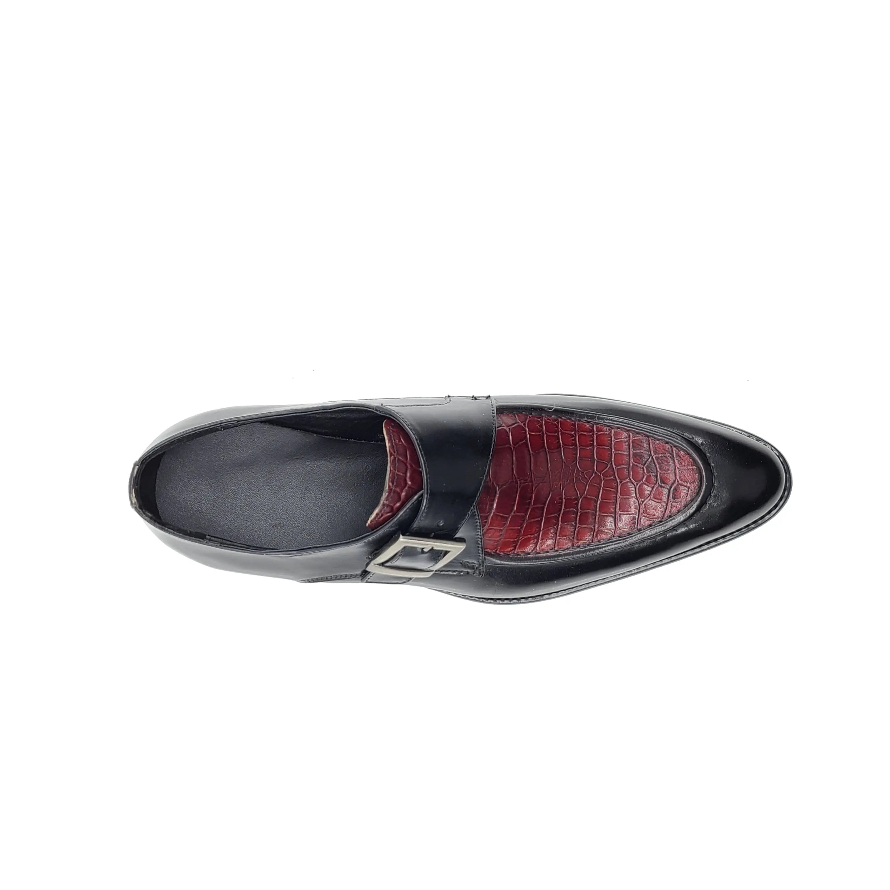 Carrucci Alligator Embossed Leather Derby - 7.5