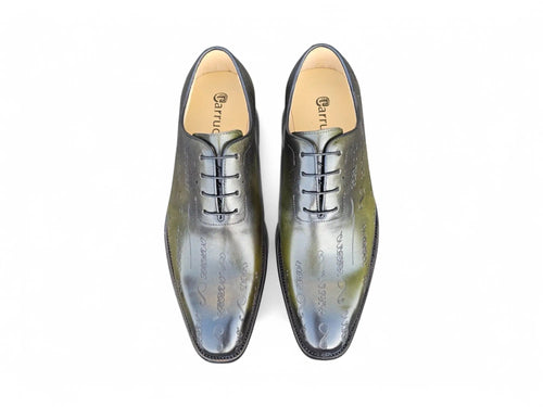 Carrucci Embossed Wholecut Oxford
