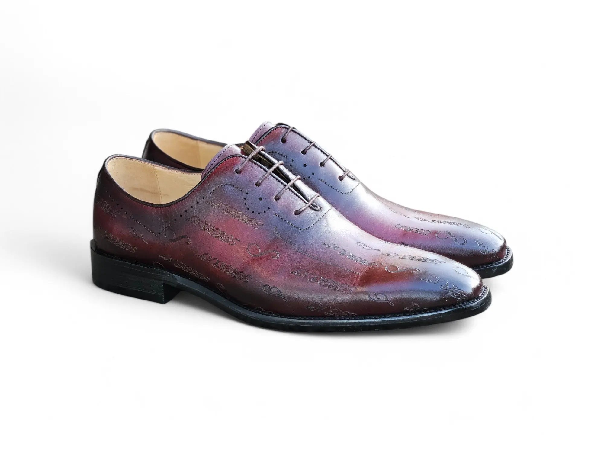 Carrucci Embossed Wholecut Oxford - 7.5