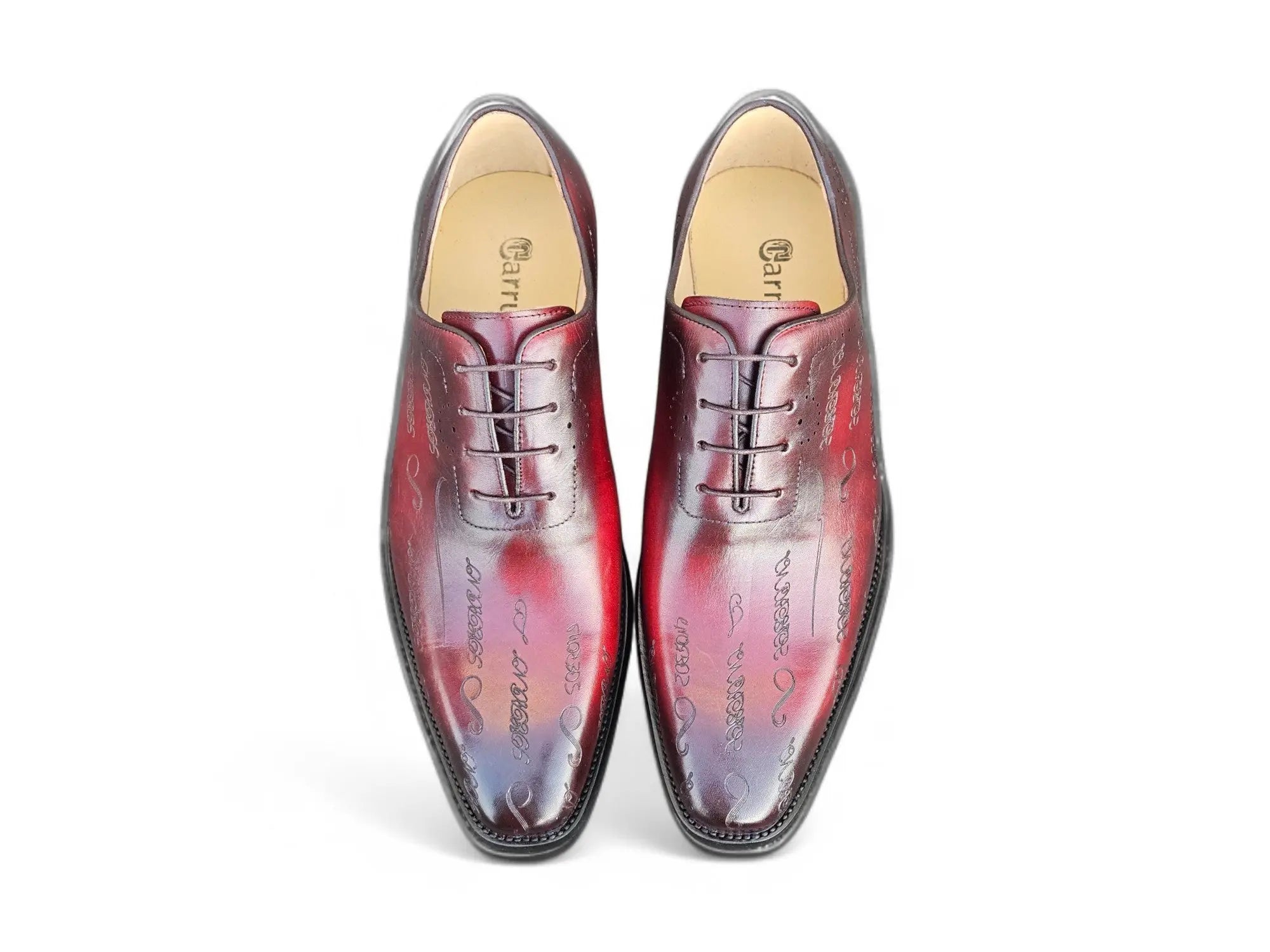 Carrucci Embossed Wholecut Oxford - 7.5