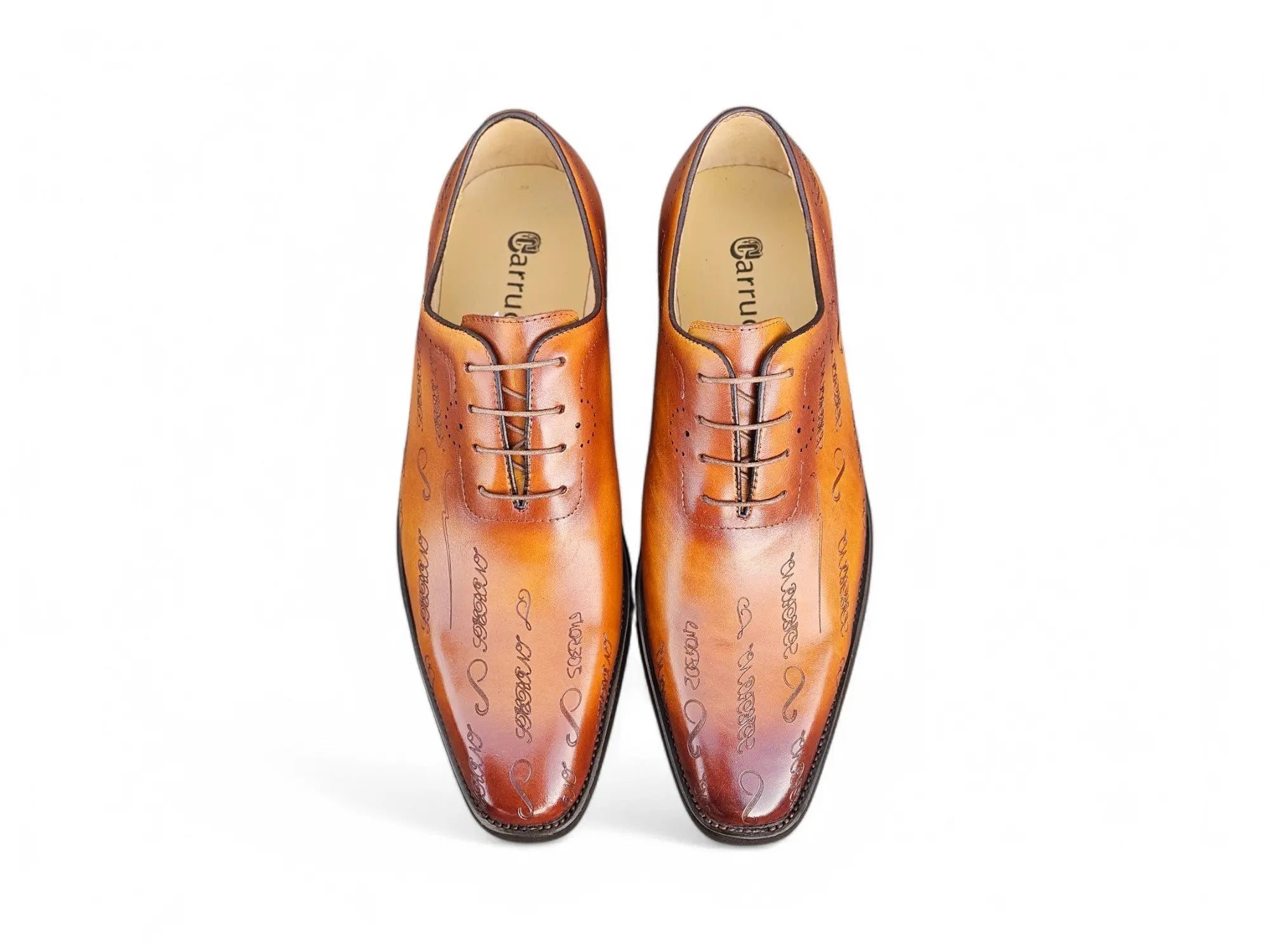 Carrucci Embossed Wholecut Oxford - 7.5