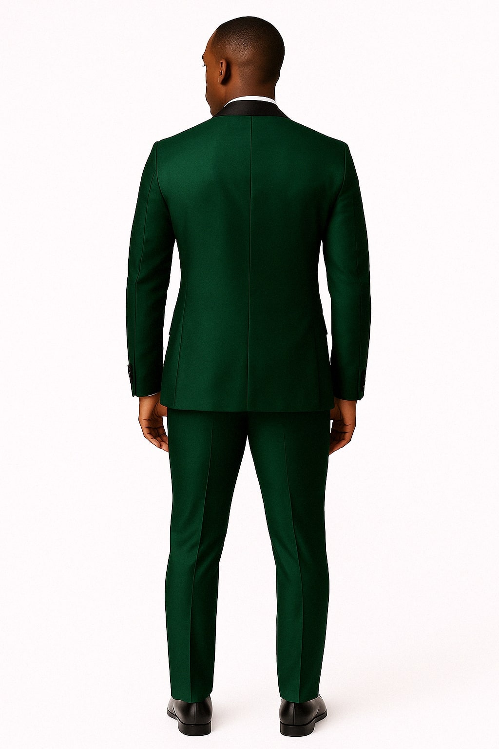 Mens Emerald Green Tuxedo with Black Satin Shawl Lapel – 3 Piece Formal Suit with Vest green suits - New Arrival - 34 Short or Extra Small