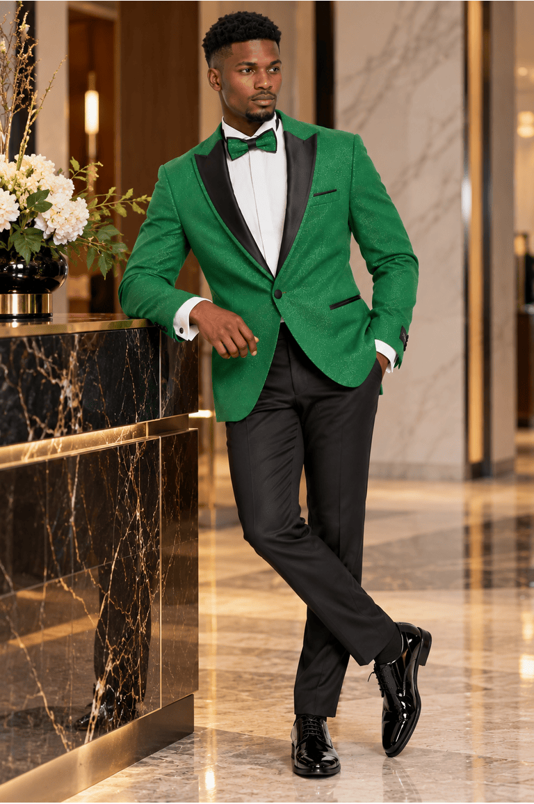 Mens Emerald Green Tuxedo - New Year Christmas Sequin Sparkly Shiny Dinner Jacket + Pants
