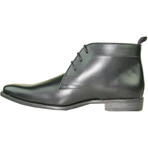 "Matte Black Men's Formal Ankle Boot for Prom 2026 & Wedding"