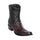 Los Altos Black Cherry Ostrich Low Shaft European Square Toe Mens Boot