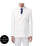 White Regular Fit Double Breasted 2 Piece Suit with Flexible Elastic Waistband