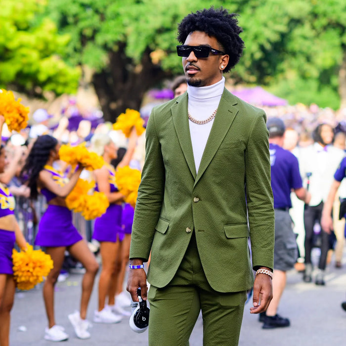 Seersucker Blazer - "Cocktail Olive"  Seersucker Sport Coat Cocktail Olive Seersucker Sport Coat