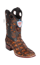 Bota de Pirarucu Original Horma Punta Cuadrada Wild West