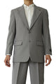 Mens 2 Button Polyester Fashion Suit in Grey