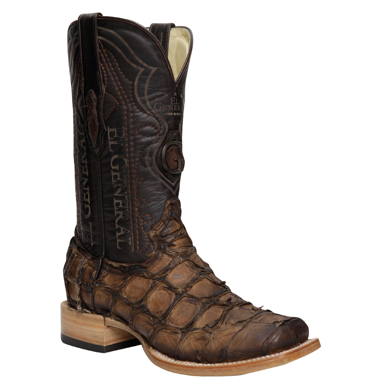 Monster Fish Brown Pirarucu Boots - EE