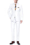 Cheap Priced Suit Mens Basic Two Button Classic Fit White Suit