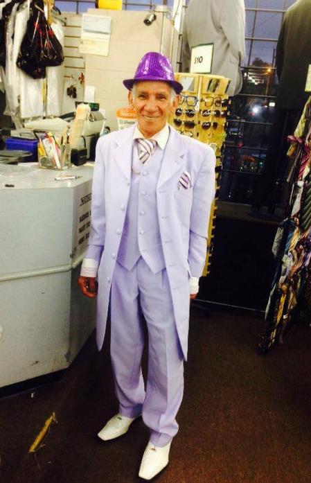 Alberto Nardoni Lavender ~ Lilac Zoot Suit 3 Pieces Vested 3 Pieces Fashion suit - 38 Short Jacket+32 Waist Adjustable 28to34)(Height: 5â€™4â€to5â€™7â€)(Neck 15-16.5)S-M)