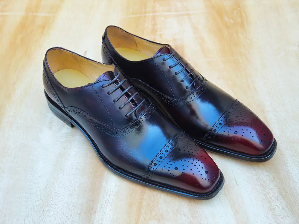 Carrucci Five Eyelets Cap Toe Calfskin Oxford - 8