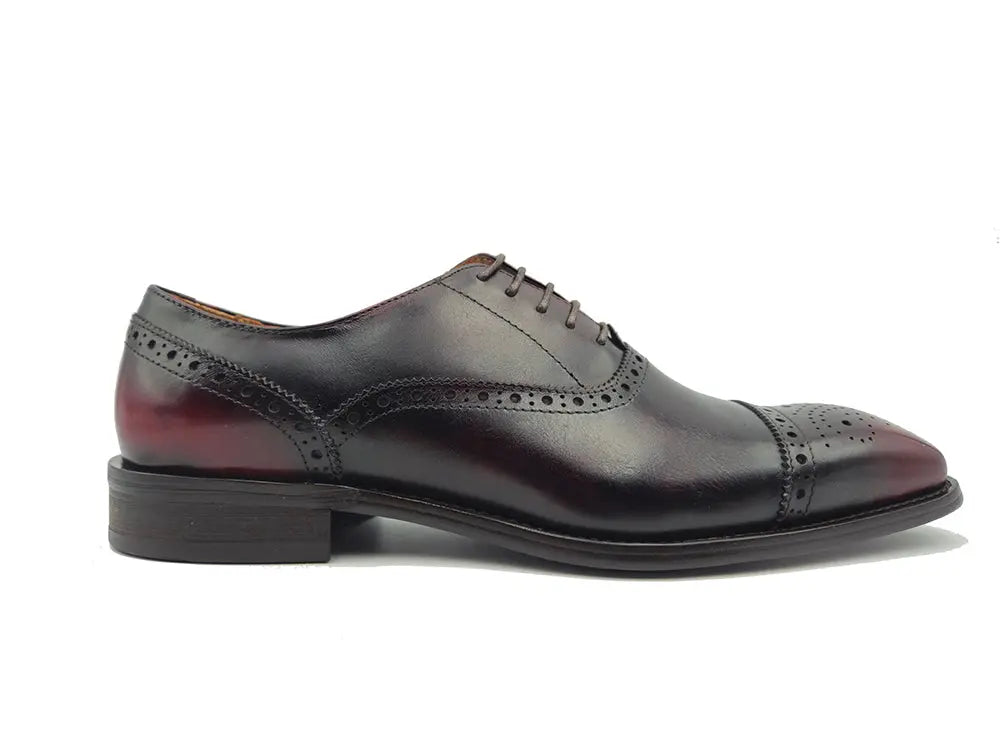 Carrucci Five Eyelets Cap Toe Calfskin Oxford - 8
