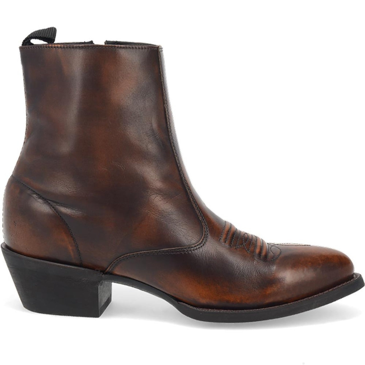 Laredo Fletcher Tan Leather Round Toe Boots for Men - 8D