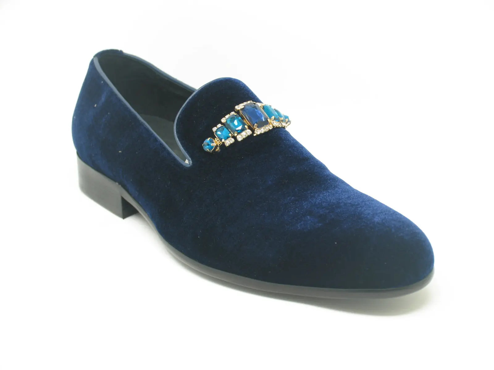 Formal Velvet Loafer with studs - 8