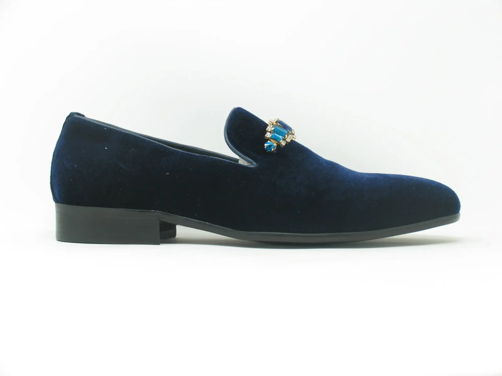 Formal Velvet Loafer with studs - 8