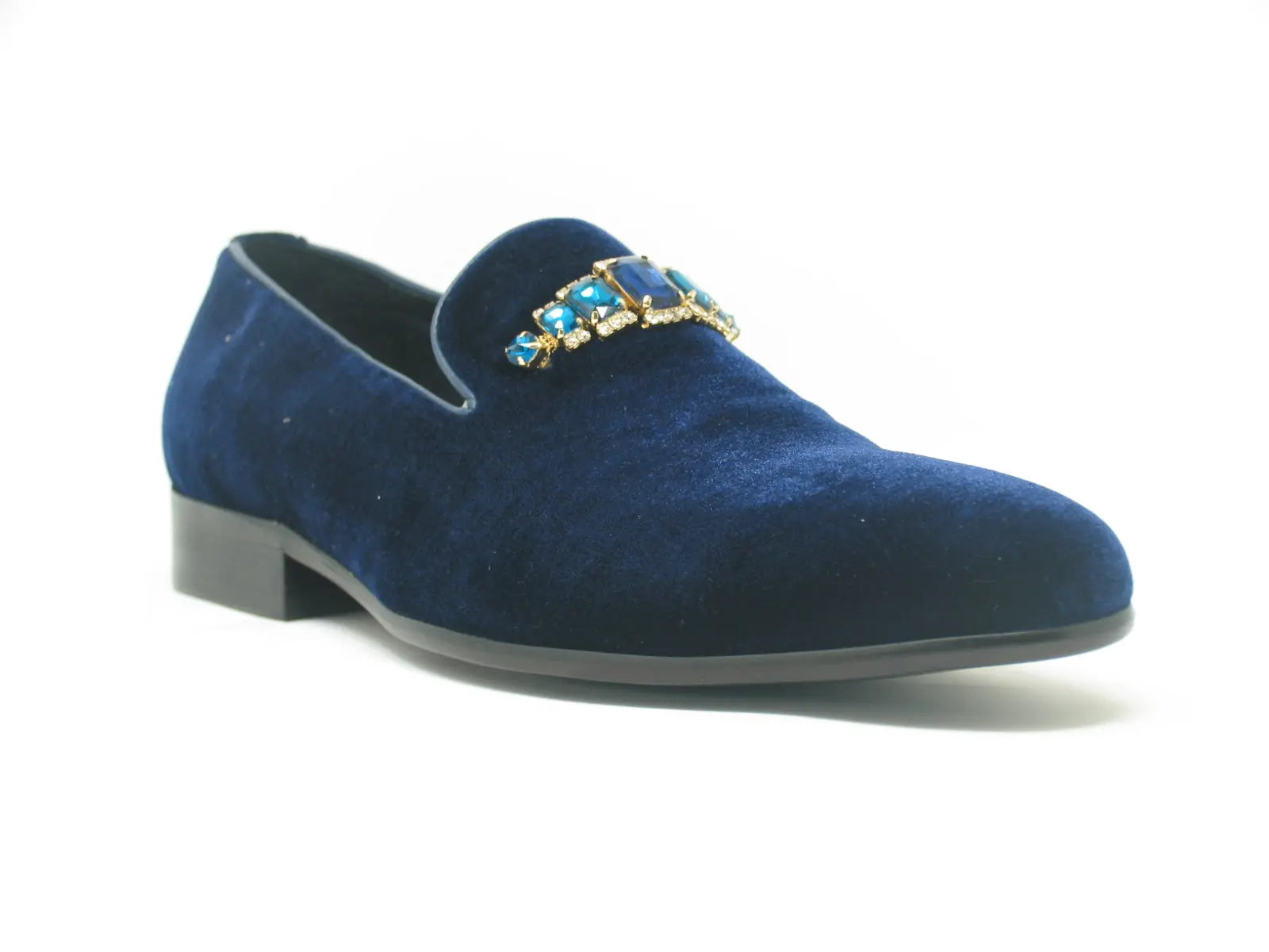 Formal Velvet Loafer with studs - 8