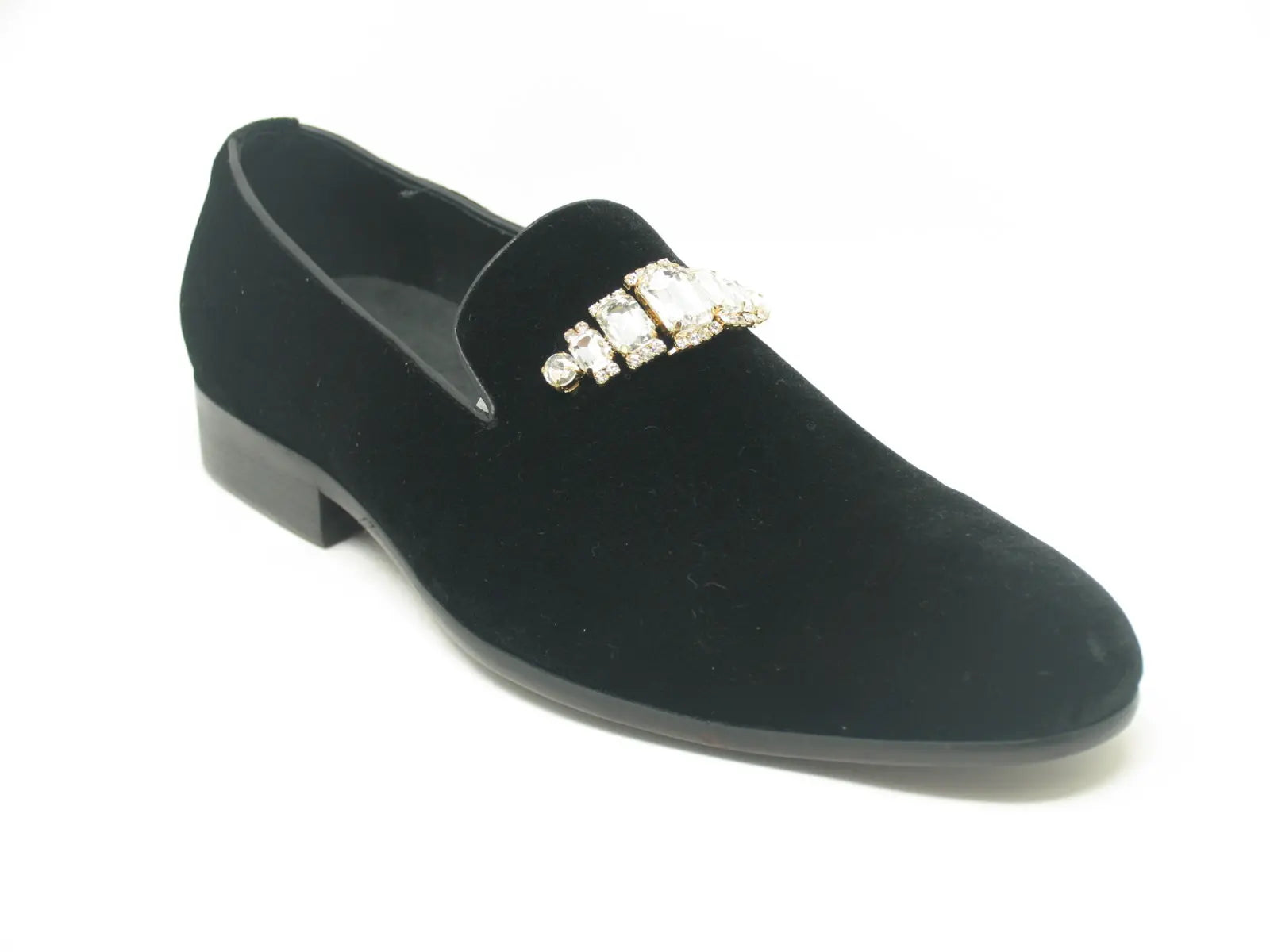 Formal Velvet Loafer with studs - 8