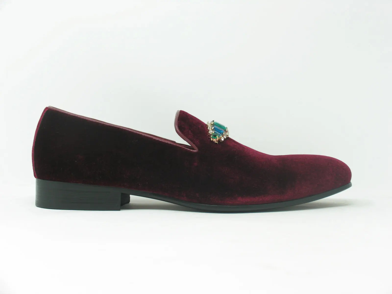 Formal Velvet Loafer with studs - 8