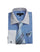 White Collared French Cuffed Shirt & Tie Set Blue Men's Dress Shirt