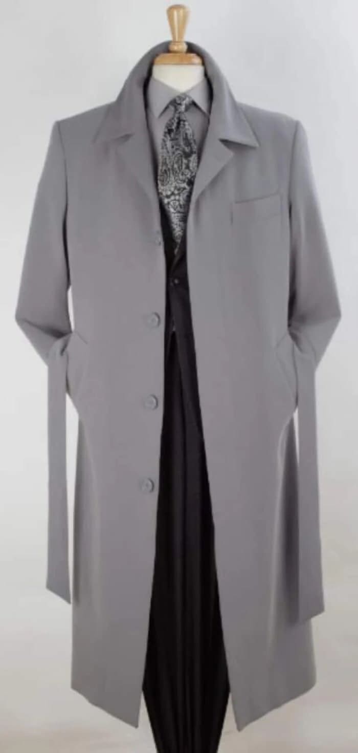 Men's Full Length Overcoat â€“ Classic Winter Long Top Coat