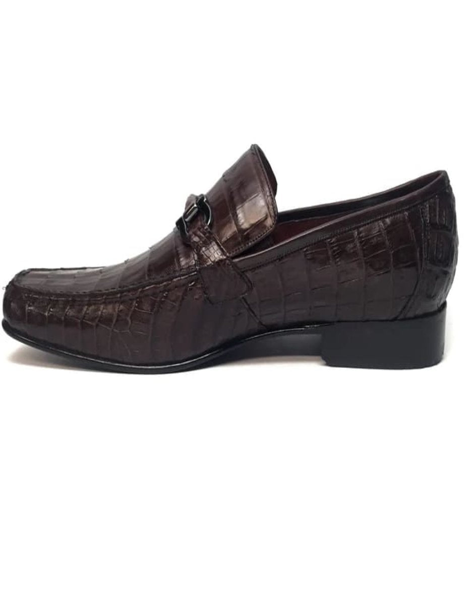 Los Altos All-Over Crocodile Belly Loafers - 8