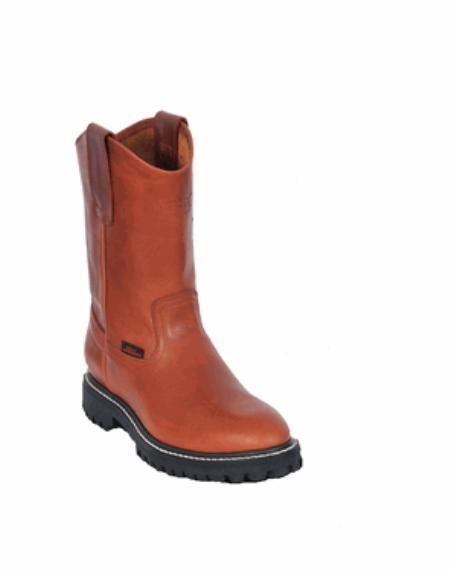 Los Altos Boots Grasso Nappa Work Boot ~ Botines Para Hombre With Full Lug Sole Honey - US 8.0 Standard/D/ Medium / Eu:41-42