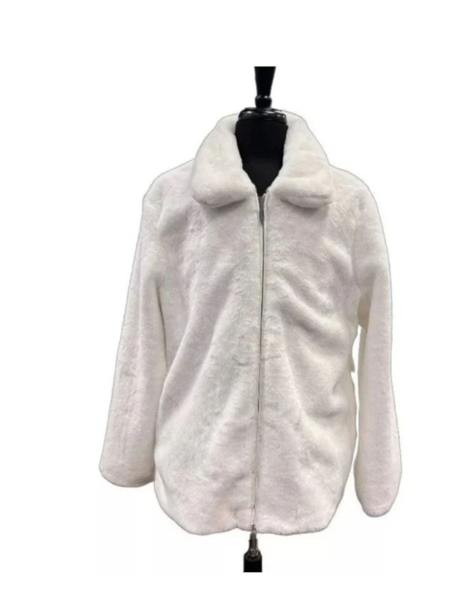 Mens Fur Short Coat White