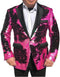 Christmas Blazer - New Year Holiday Tuxedo Dinner Jacket - Sequin Peak Lapel Fabric Shiny Perfect For Party