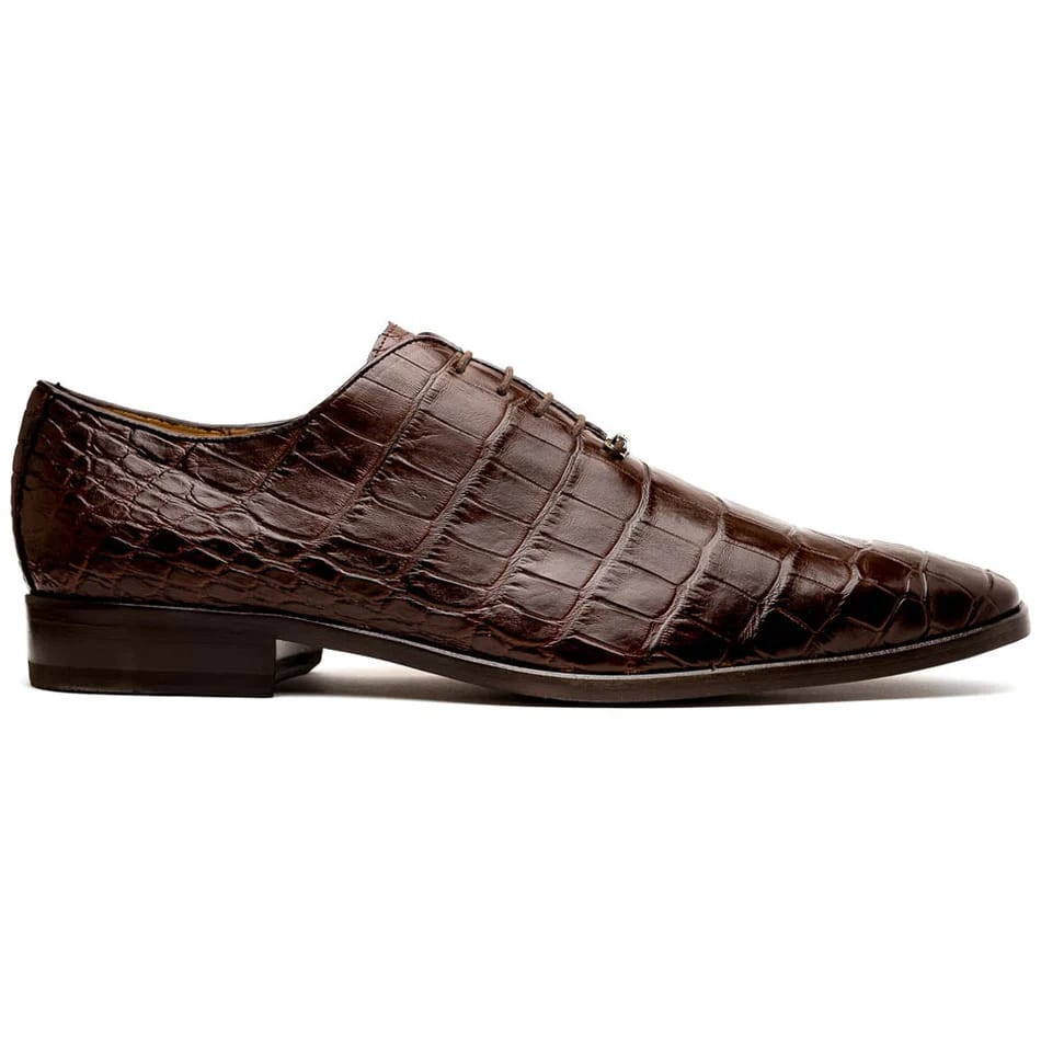 Marco Di Milano Bono Men's Shoes Genuine Alligator Dress Whole-cut Oxfords - 6