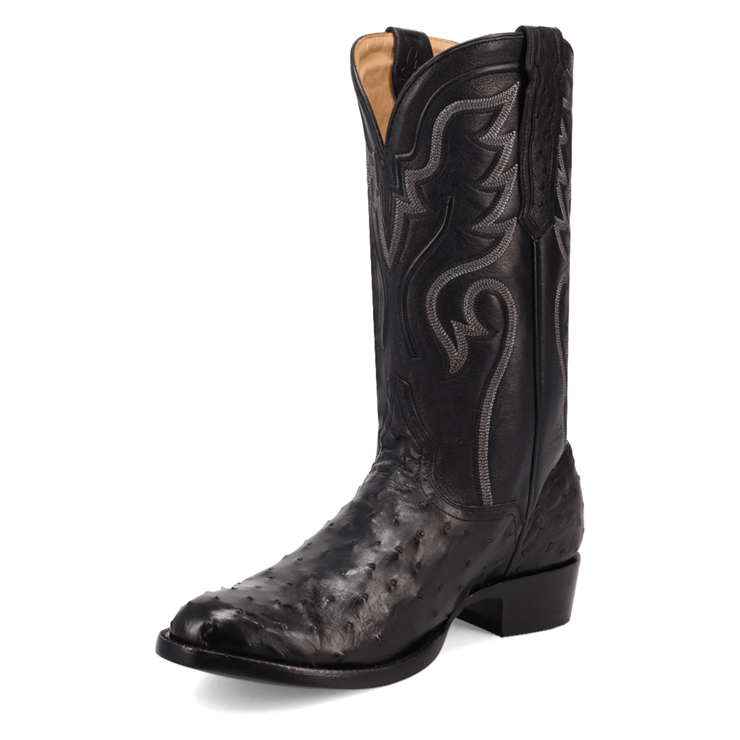 STANFORD FULL QUILL OSTRICH BOOT - 8