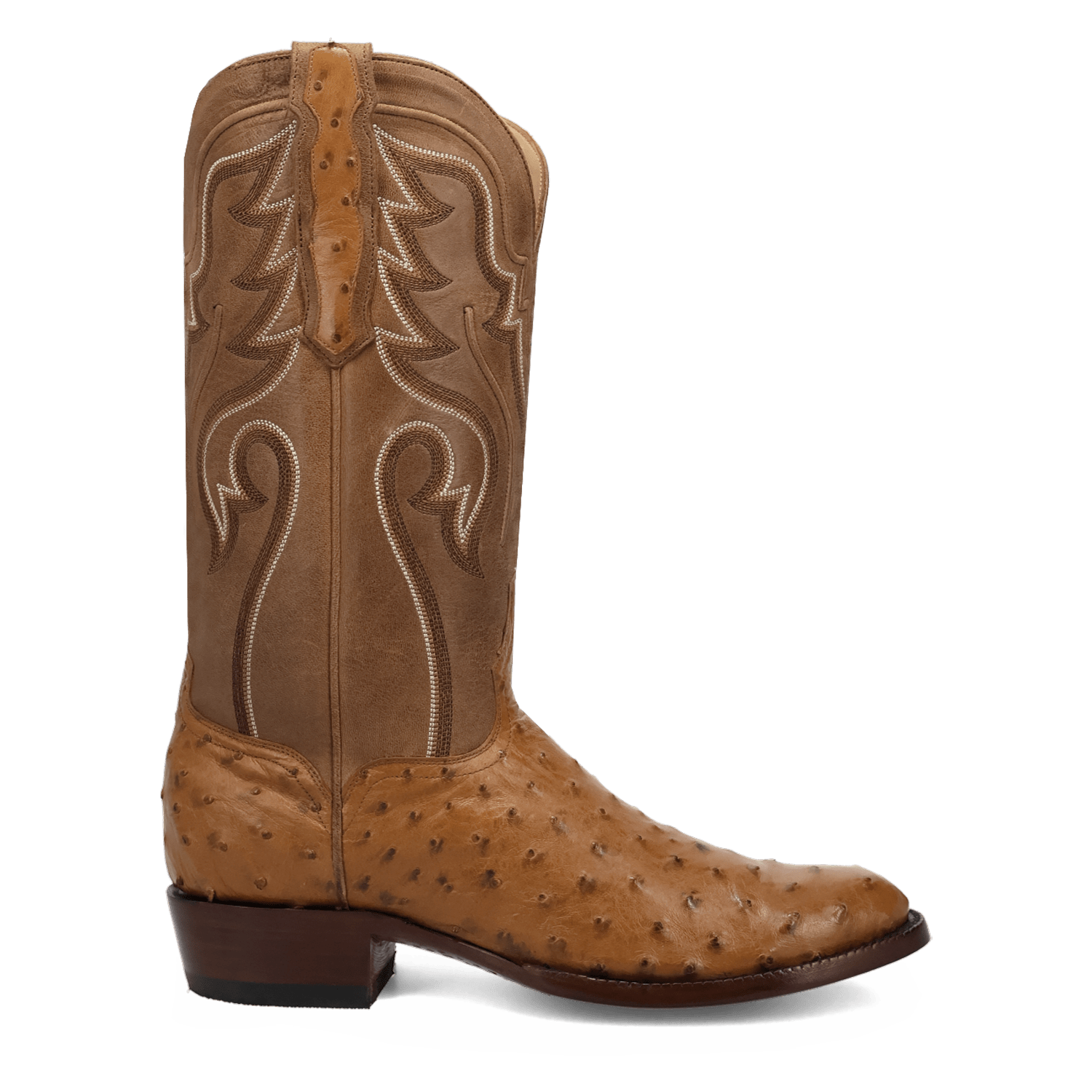 STANFORD FULL QUILL OSTRICH BOOT - 8