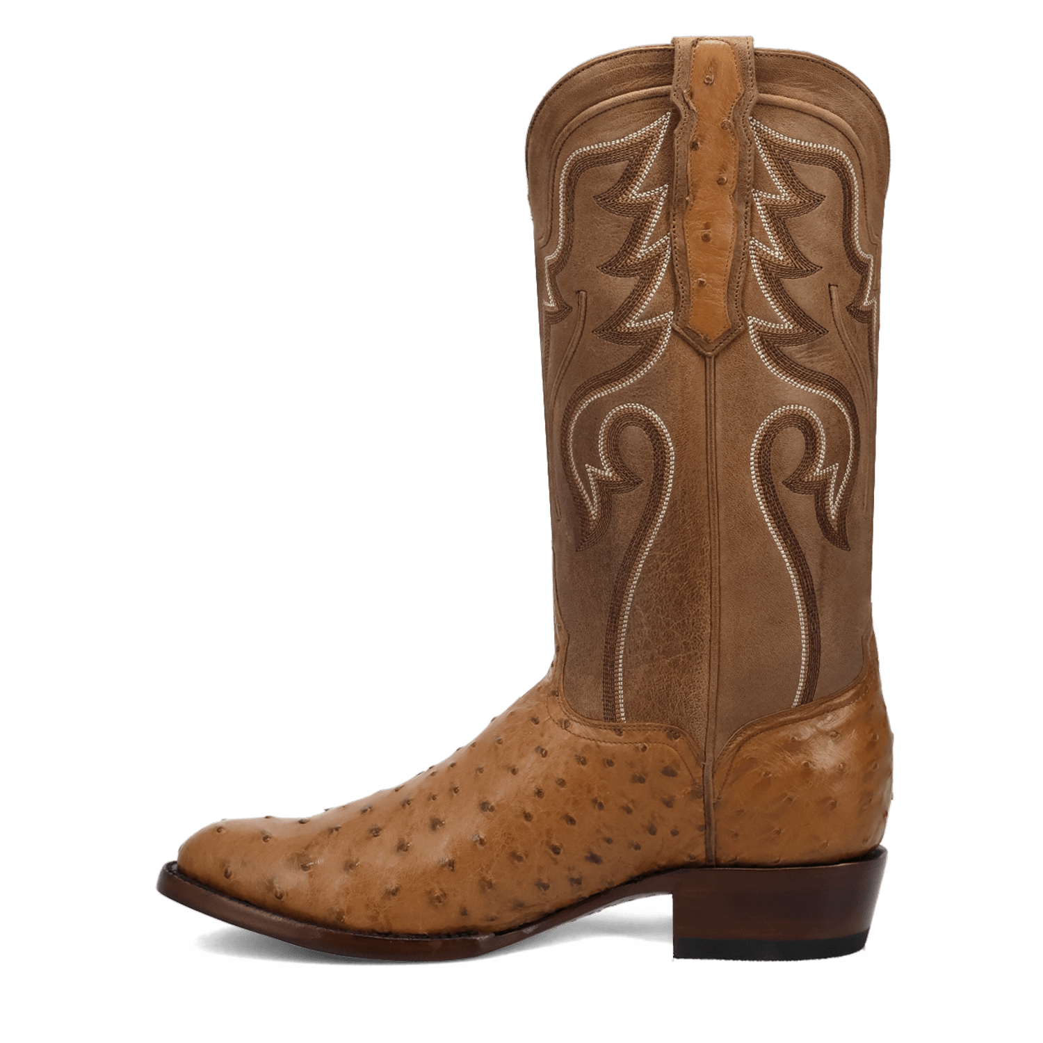 STANFORD FULL QUILL OSTRICH BOOT - 8