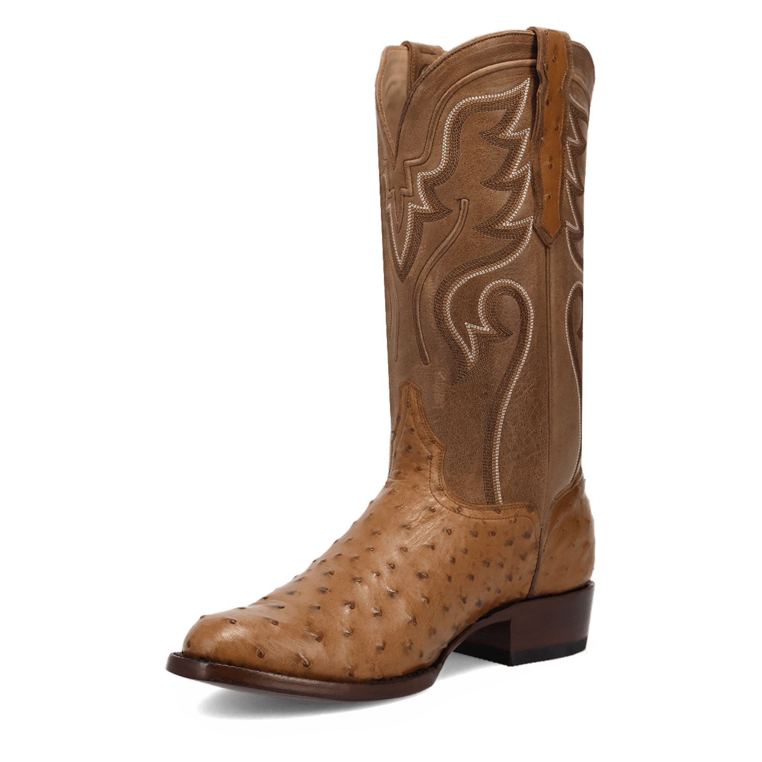 STANFORD FULL QUILL OSTRICH BOOT - 8